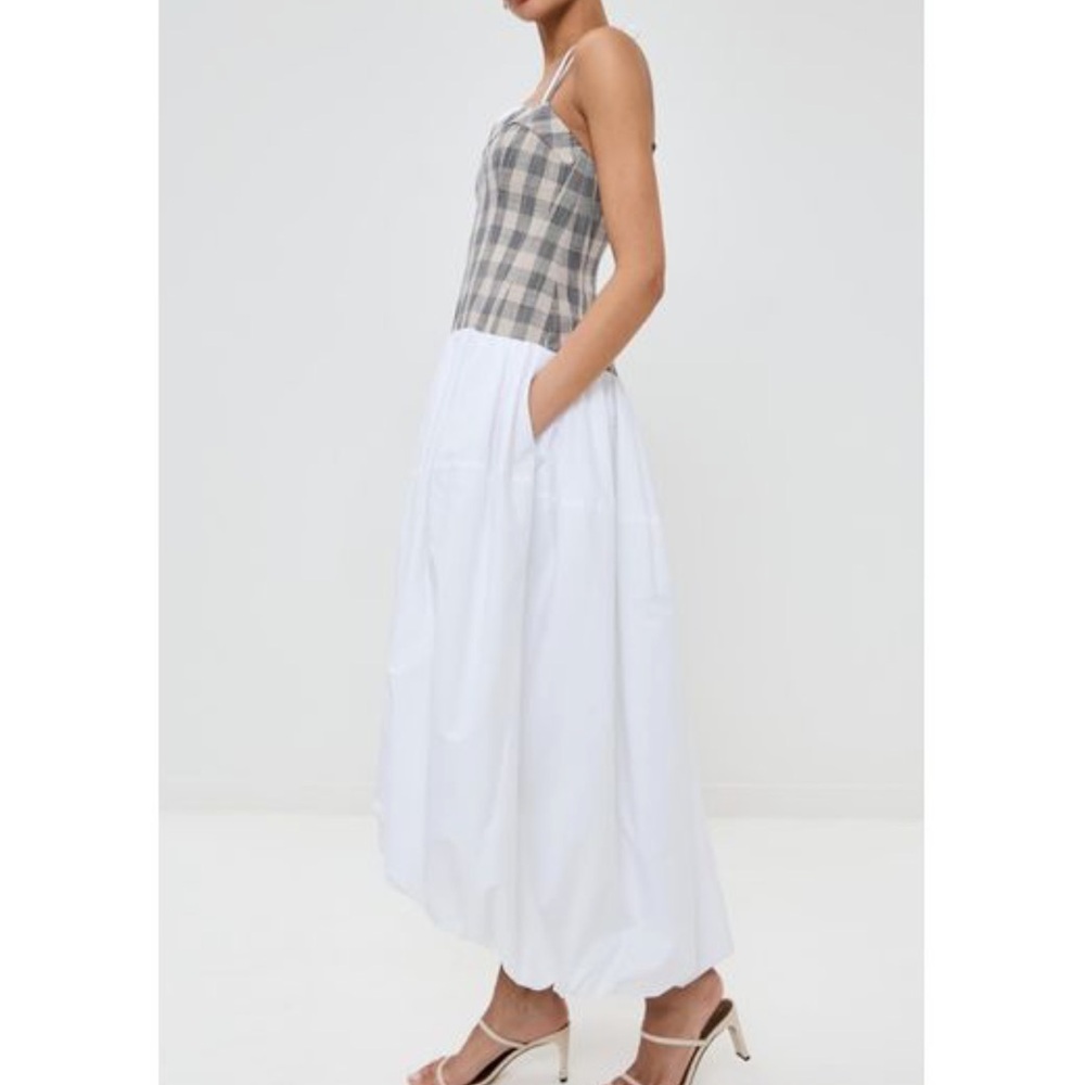 Pfeiffer Checked Bustier Midi-Dress - Picture 4 of 6